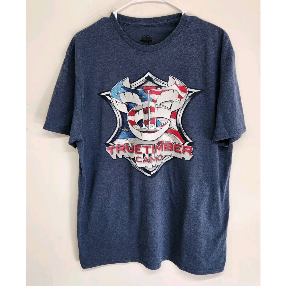 True Timber Camo Logo Hunting T-shirt Adult XL Paramount Outdoors 1079